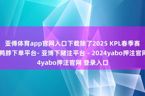亚傅体育app官网入口下载除了2025 KPL春季赛冠军之外-鸭脖下单平台- 亚博下赌注平台 - 2024yabo押注官网 登录入口