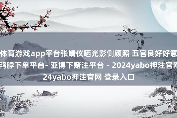 体育游戏app平台张婧仪晒光影侧颜照 五官良好好意思貌吸睛-鸭脖下单平台- 亚博下赌注平台 - 2024yabo押注官网 登录入口