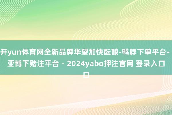 开yun体育网全新品牌华望加快酝酿-鸭脖下单平台- 亚博下赌注平台 - 2024yabo押注官网 登录入口