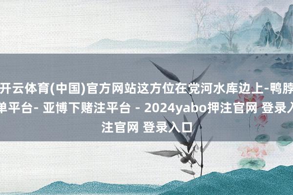 开云体育(中国)官方网站这方位在党河水库边上-鸭脖下单平台- 亚博下赌注平台 - 2024yabo押注官网 登录入口