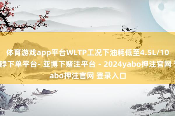 体育游戏app平台WLTP工况下油耗低至4.5L/100km-鸭脖下单平台- 亚博下赌注平台 - 2024yabo押注官网 登录入口