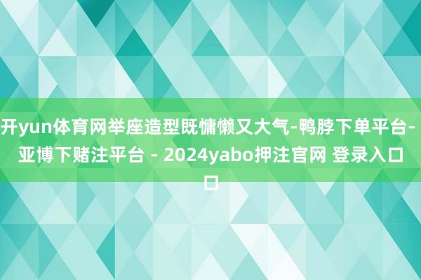 开yun体育网举座造型既慵懒又大气-鸭脖下单平台- 亚博下赌注平台 - 2024yabo押注官网 登录入口