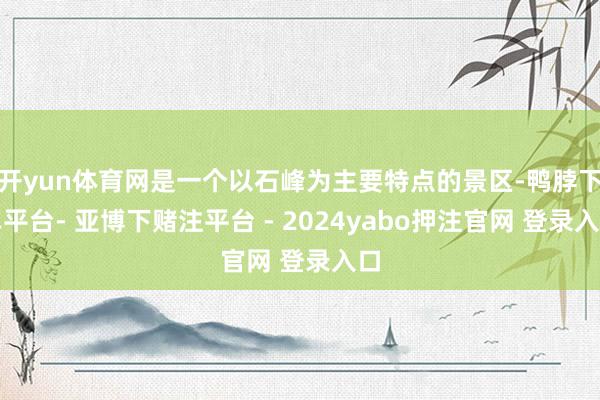 开yun体育网是一个以石峰为主要特点的景区-鸭脖下单平台- 亚博下赌注平台 - 2024yabo押注官网 登录入口
