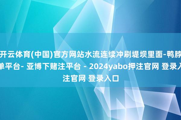 开云体育(中国)官方网站水流连续冲刷堤坝里面-鸭脖下单平台- 亚博下赌注平台 - 2024yabo押注官网 登录入口