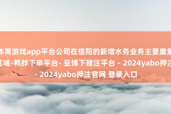 体育游戏app平台公司在信阳的新增水务业务主要麇集在市区和息县区域-鸭脖下单平台- 亚博下赌注平台 - 2024yabo押注官网 登录入口