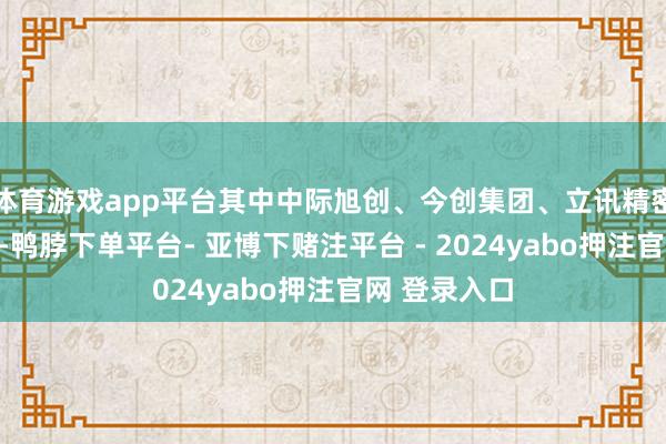 体育游戏app平台其中中际旭创、今创集团、立讯精密成交额居前-鸭脖下单平台- 亚博下赌注平台 - 2024yabo押注官网 登录入口