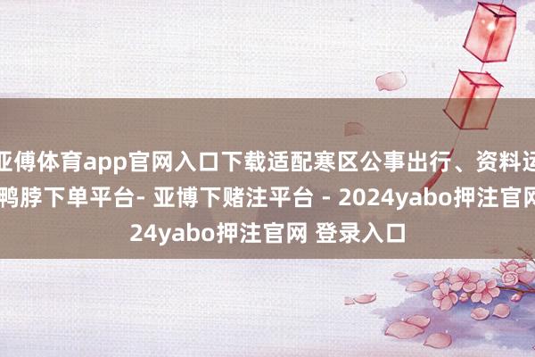 亚傅体育app官网入口下载适配寒区公事出行、资料运输等场景-鸭脖下单平台- 亚博下赌注平台 - 2024yabo押注官网 登录入口