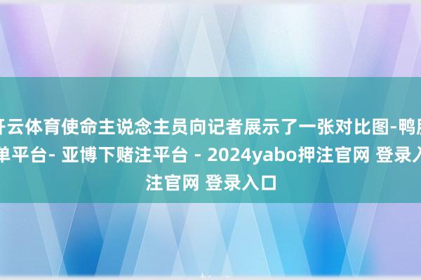 开云体育使命主说念主员向记者展示了一张对比图-鸭脖下单平台- 亚博下赌注平台 - 2024yabo押注官网 登录入口