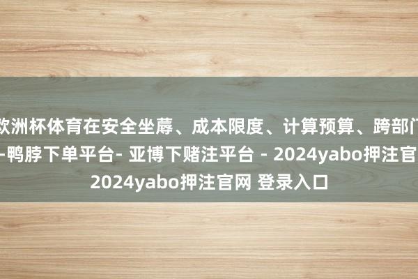 欧洲杯体育在安全坐蓐、成本限度、计算预算、跨部门融合等方面-鸭脖下单平台- 亚博下赌注平台 - 2024yabo押注官网 登录入口