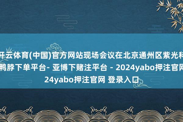 开云体育(中国)官方网站现场会议在北京通州区紫光科技园举行-鸭脖下单平台- 亚博下赌注平台 - 2024yabo押注官网 登录入口